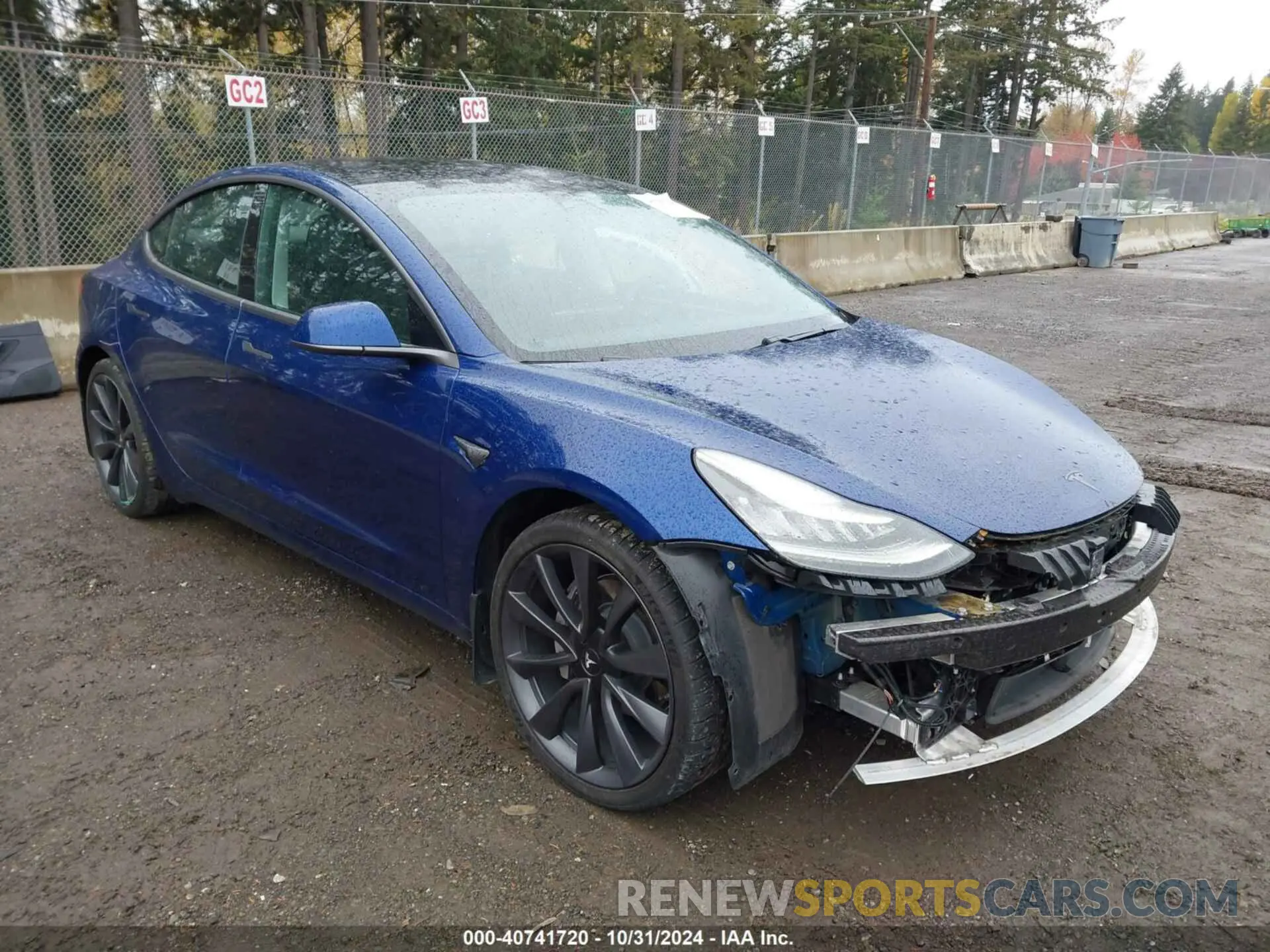 1 Photograph of a damaged car 5YJ3E1EC2LF586889 TESLA MODEL 3 2020