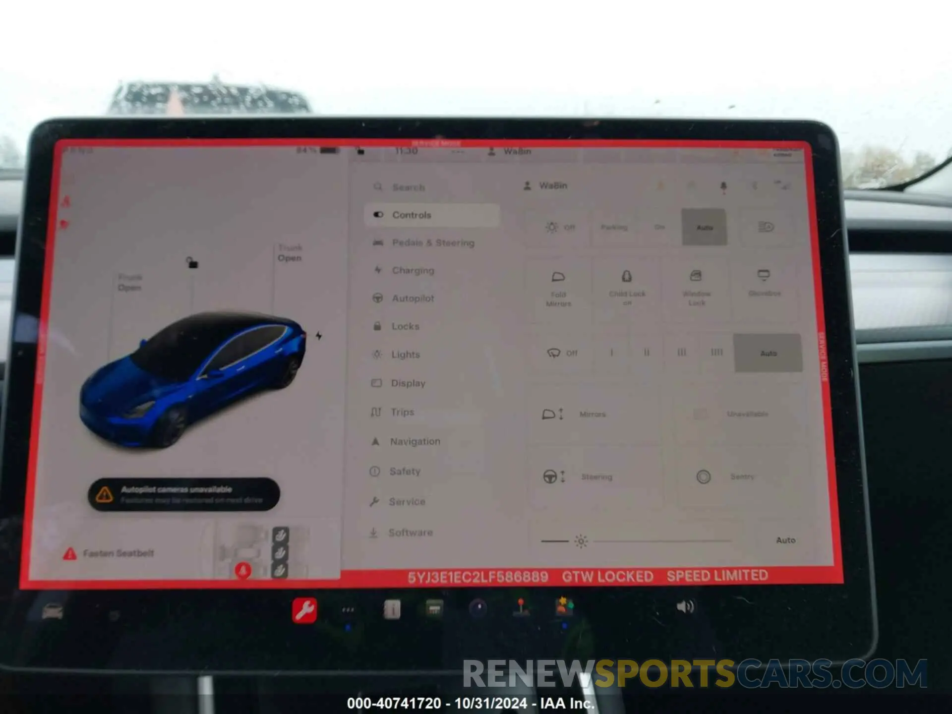 19 Photograph of a damaged car 5YJ3E1EC2LF586889 TESLA MODEL 3 2020