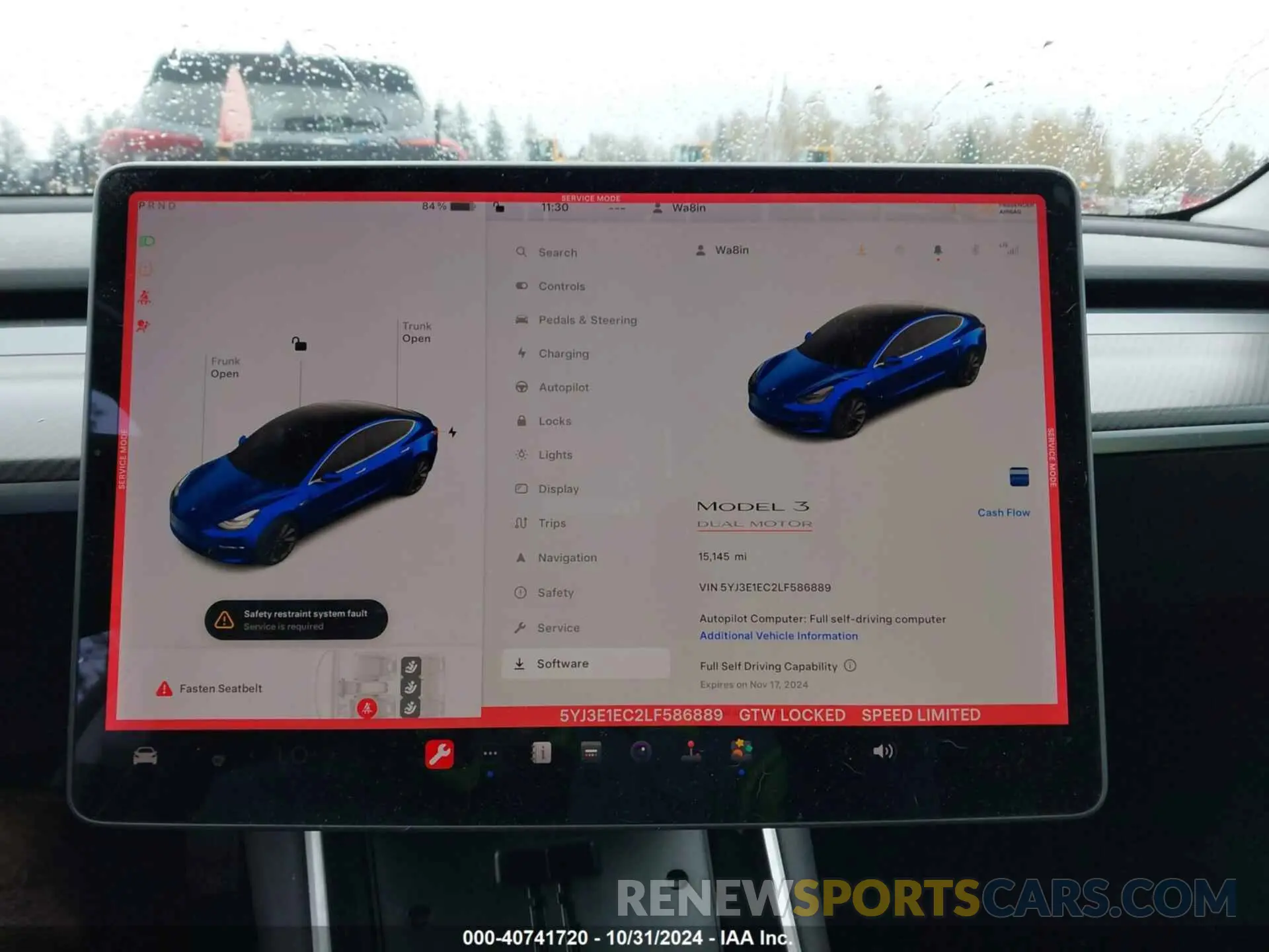 7 Photograph of a damaged car 5YJ3E1EC2LF586889 TESLA MODEL 3 2020