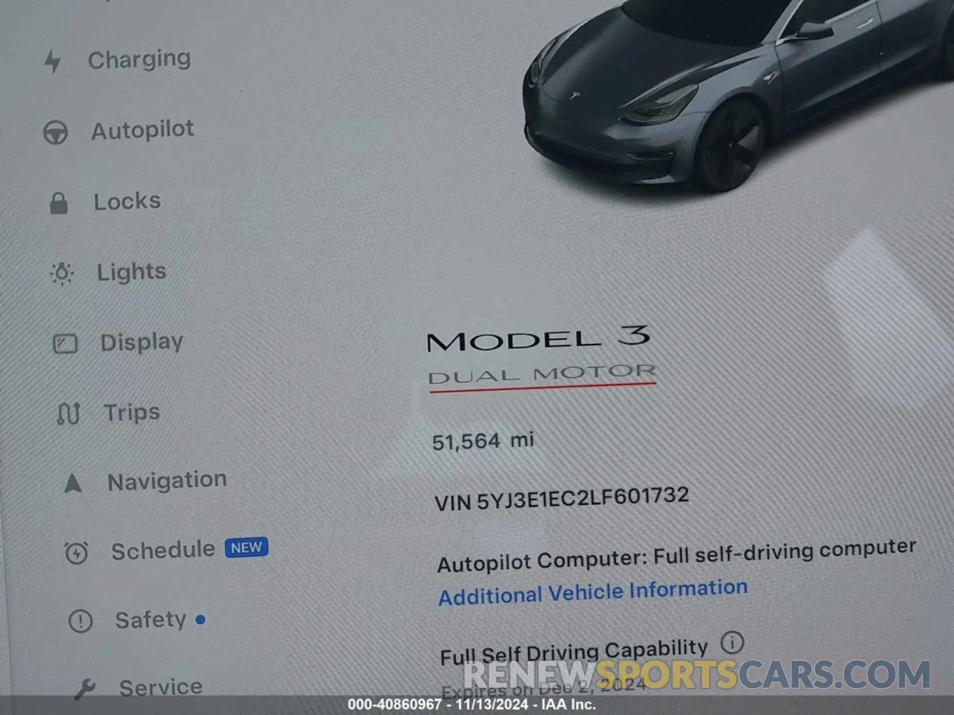 15 Photograph of a damaged car 5YJ3E1EC2LF601732 TESLA MODEL 3 2020