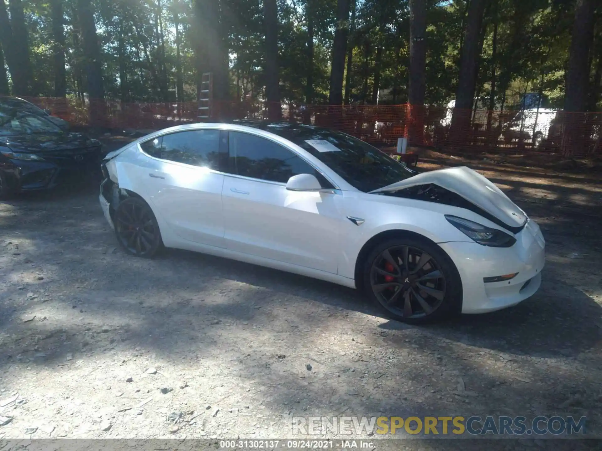 1 Photograph of a damaged car 5YJ3E1EC2LF603254 TESLA MODEL 3 2020