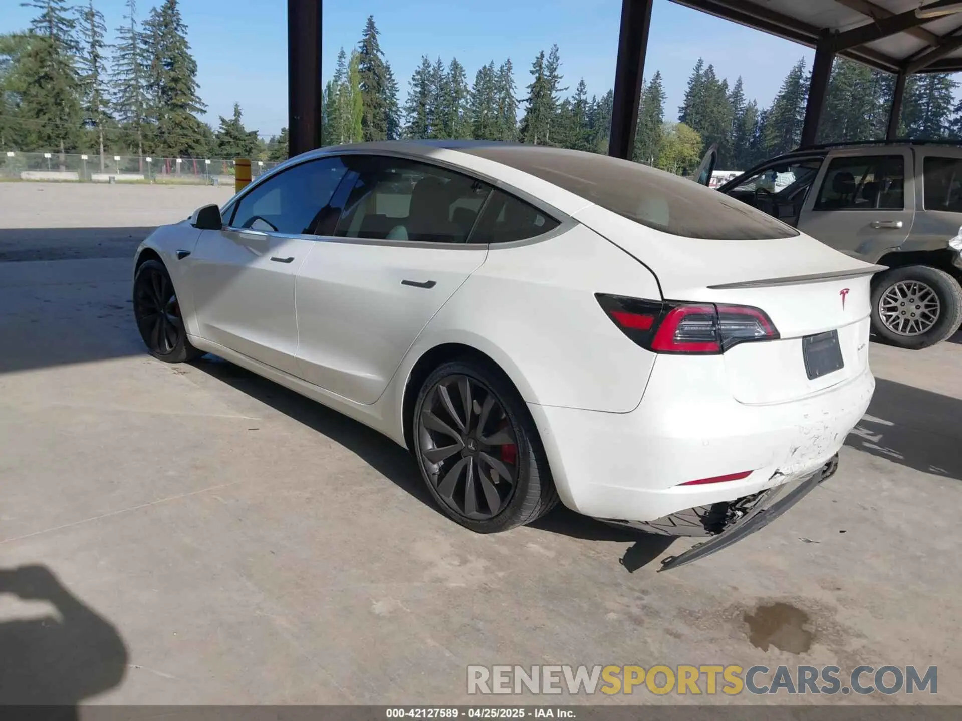 3 Photograph of a damaged car 5YJ3E1EC2LF624900 TESLA MODEL 3 2020