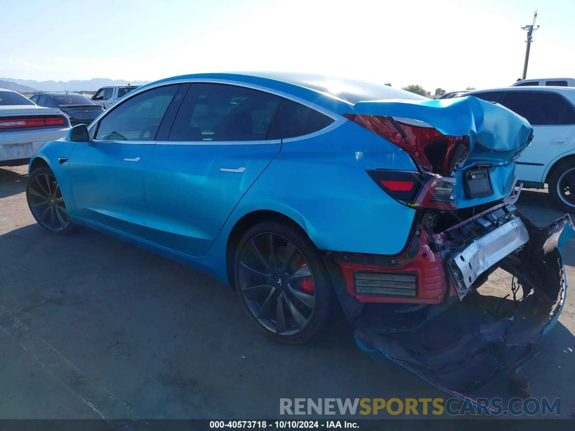 3 Photograph of a damaged car 5YJ3E1EC2LF641101 TESLA MODEL 3 2020