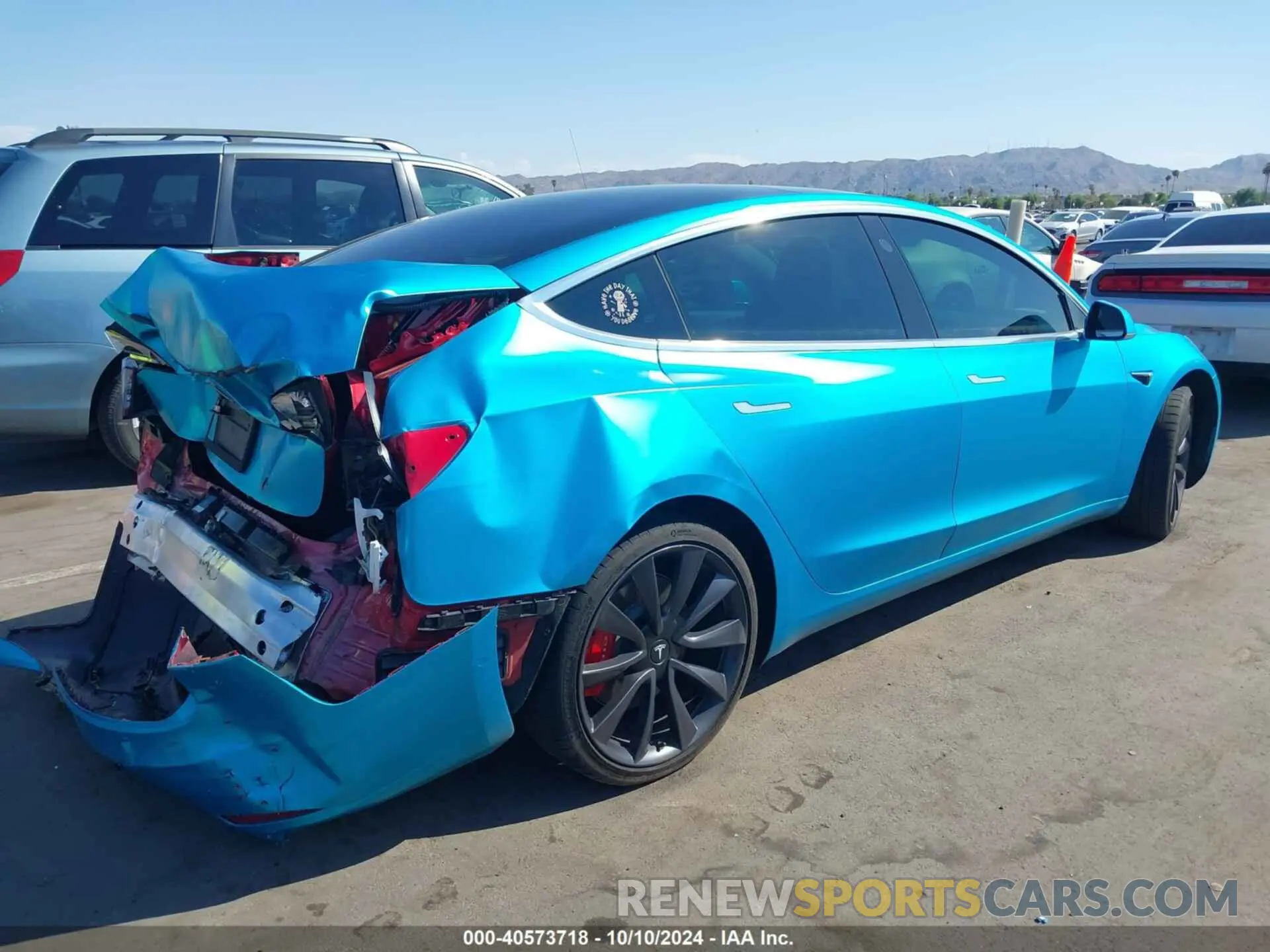 4 Photograph of a damaged car 5YJ3E1EC2LF641101 TESLA MODEL 3 2020