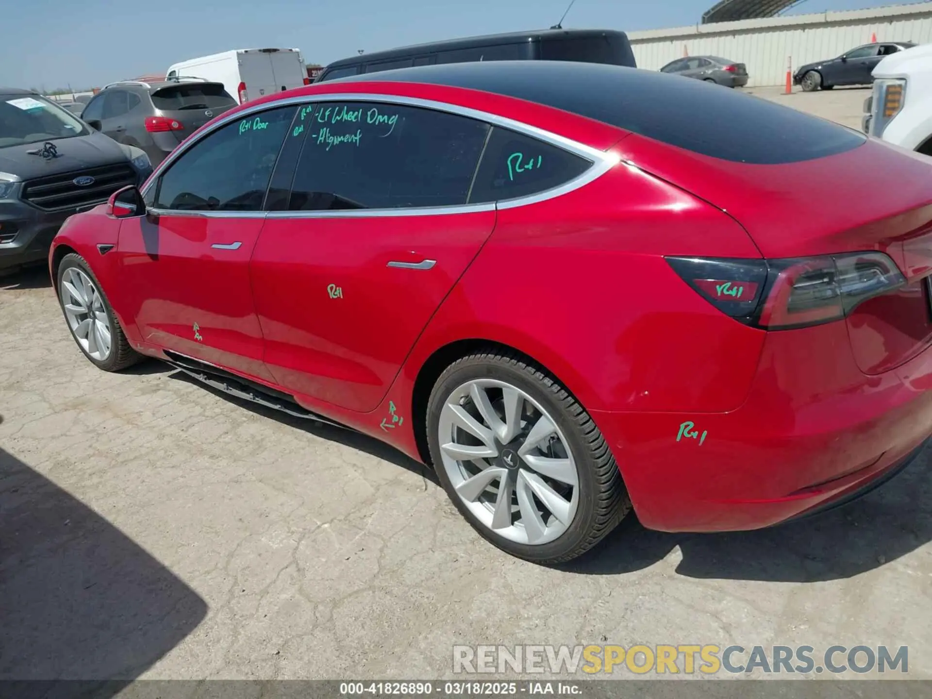 3 Photograph of a damaged car 5YJ3E1EC2LF647223 TESLA MODEL 3 2020