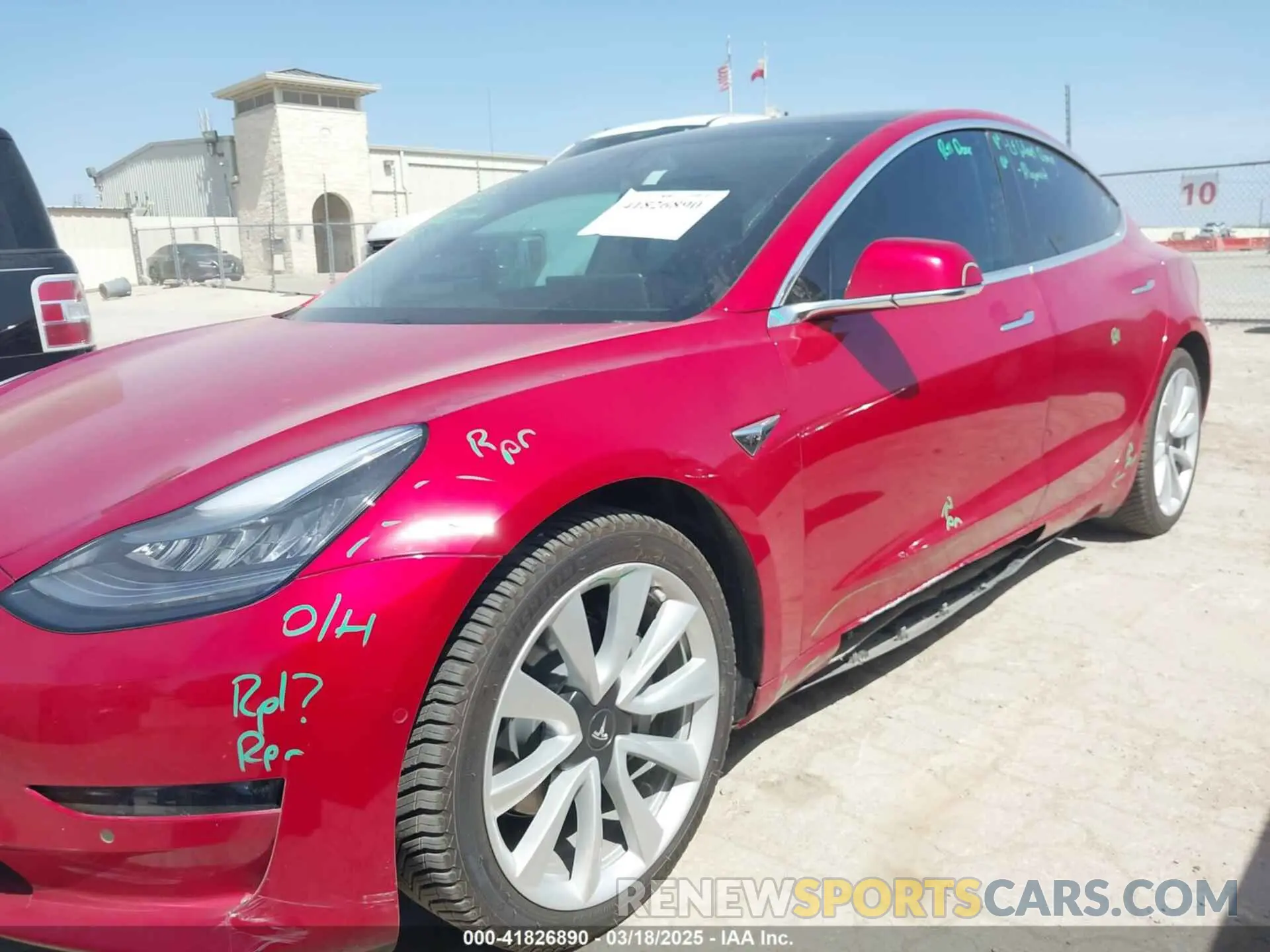 6 Photograph of a damaged car 5YJ3E1EC2LF647223 TESLA MODEL 3 2020