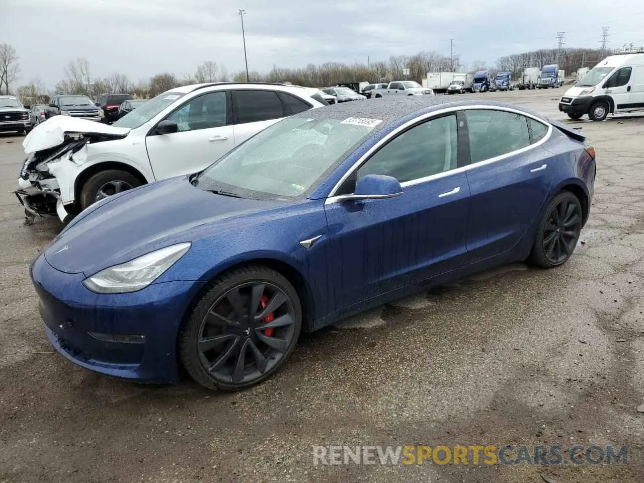 1 Photograph of a damaged car 5YJ3E1EC2LF669481 TESLA MODEL 3 2020