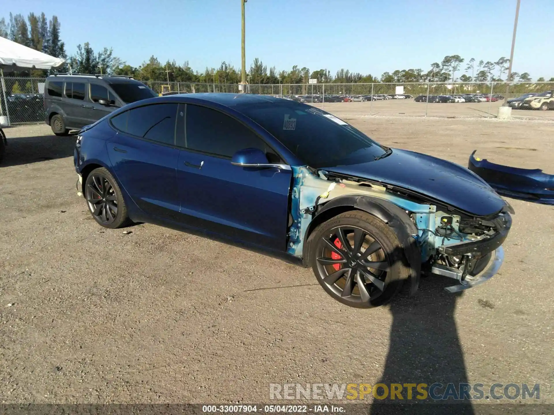 1 Photograph of a damaged car 5YJ3E1EC2LF800165 TESLA MODEL 3 2020