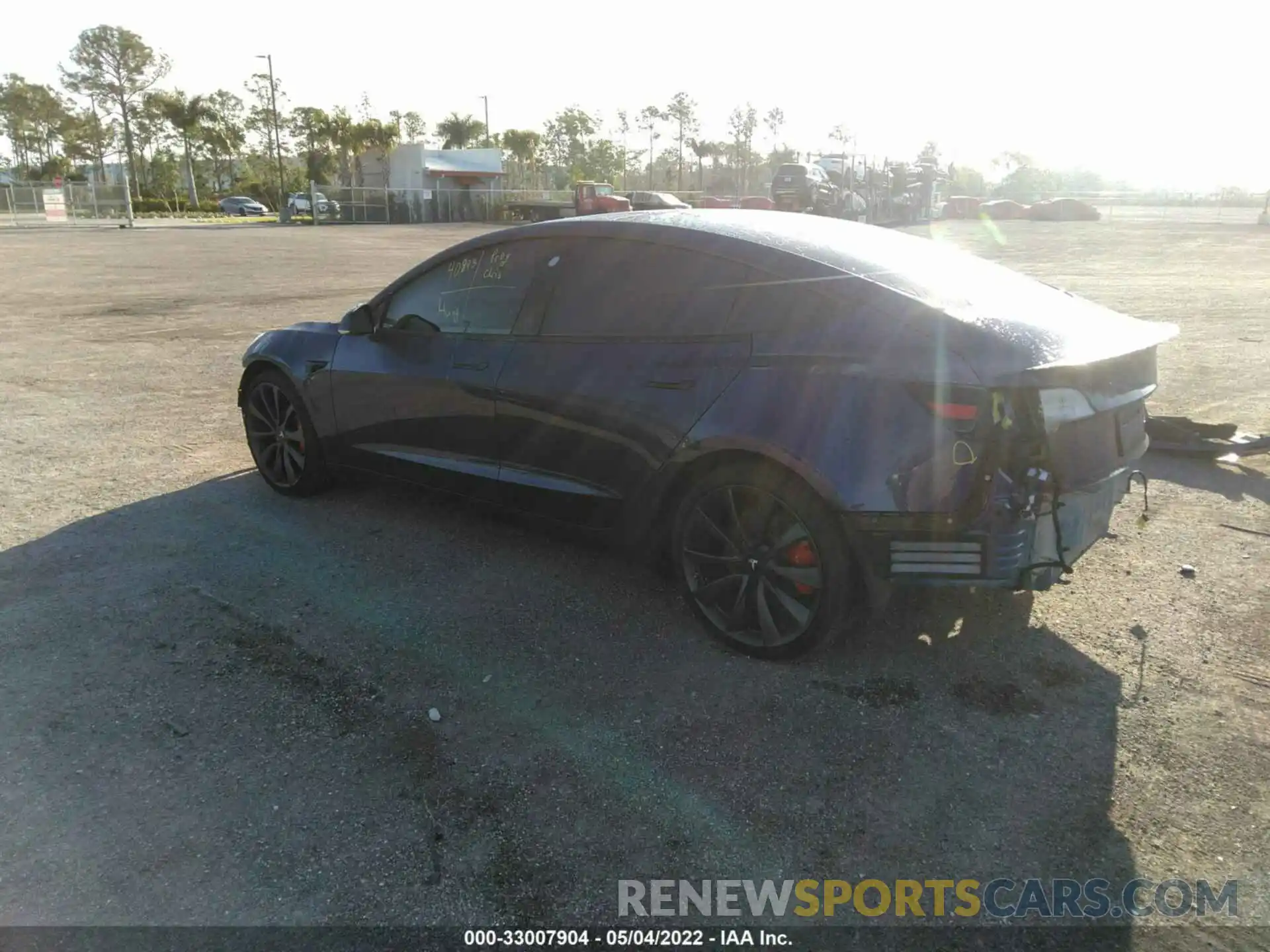 3 Photograph of a damaged car 5YJ3E1EC2LF800165 TESLA MODEL 3 2020