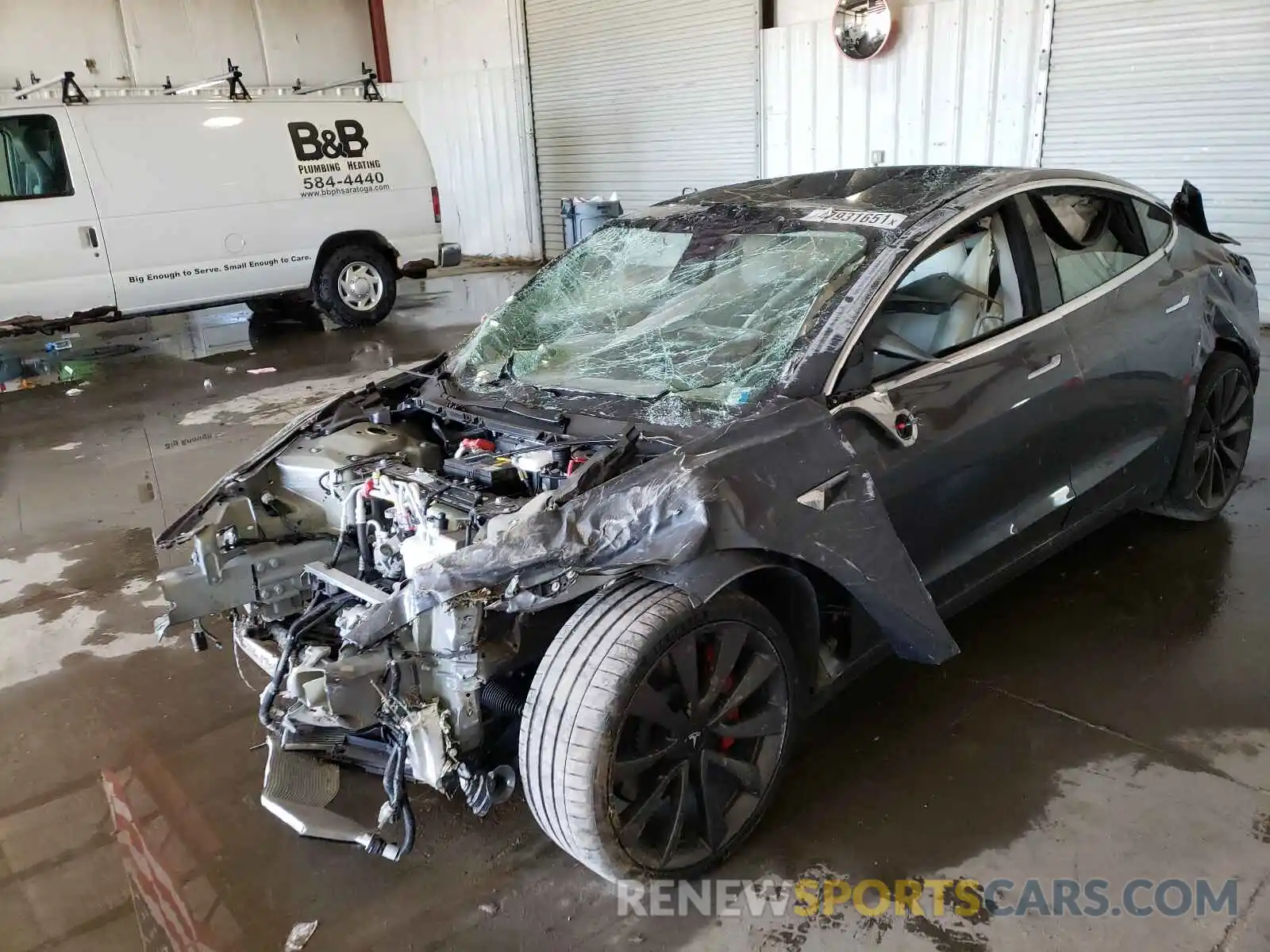 10 Photograph of a damaged car 5YJ3E1EC2LF800229 TESLA MODEL 3 2020