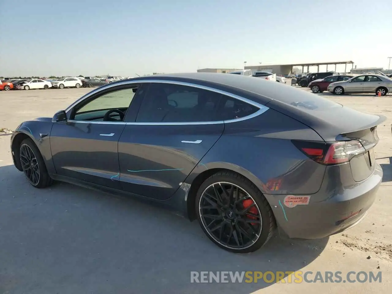 2 Photograph of a damaged car 5YJ3E1EC3LF641009 TESLA MODEL 3 2020