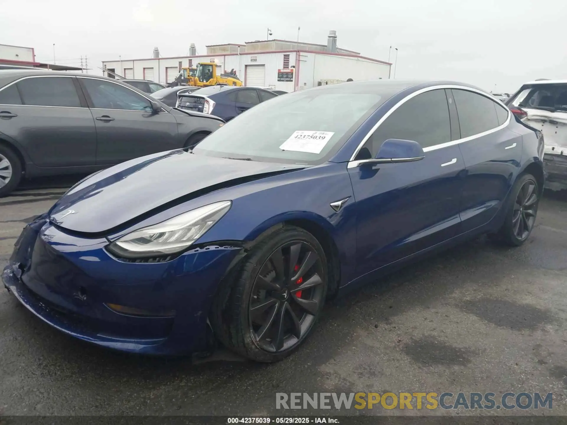 2 Photograph of a damaged car 5YJ3E1EC3LF648042 TESLA MODEL 3 2020