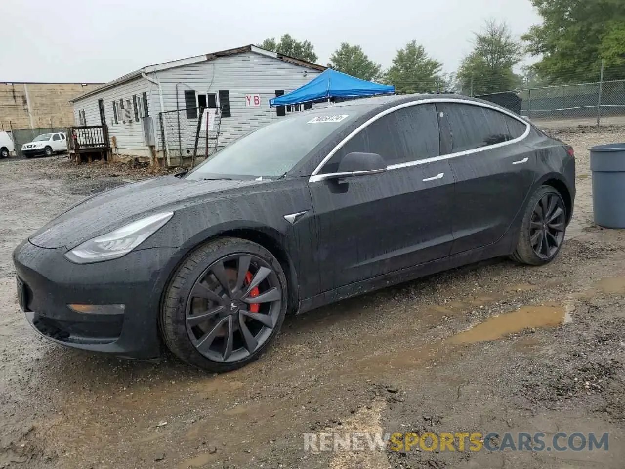 1 Photograph of a damaged car 5YJ3E1EC3LF791637 TESLA MODEL 3 2020