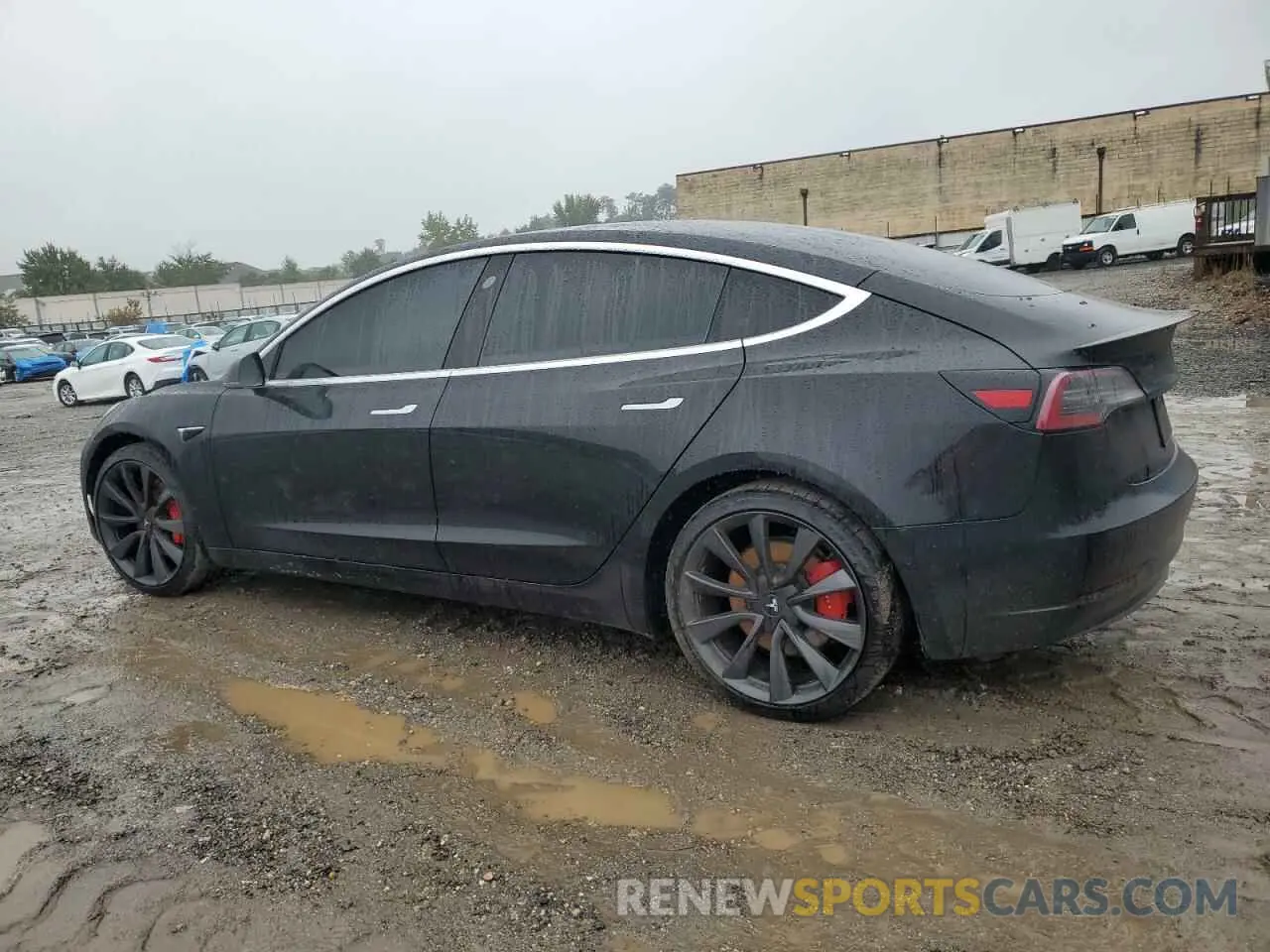 2 Photograph of a damaged car 5YJ3E1EC3LF791637 TESLA MODEL 3 2020