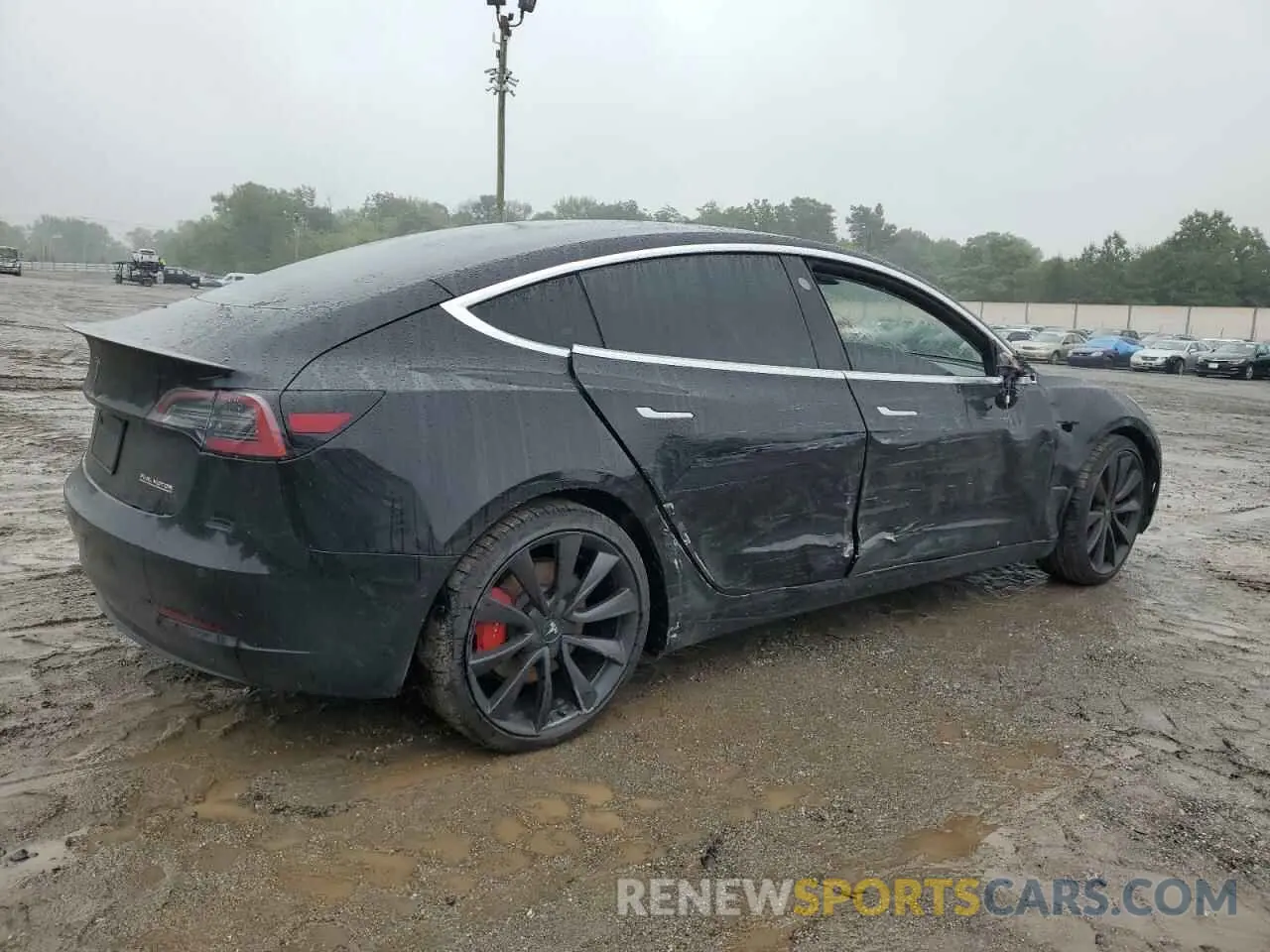 3 Photograph of a damaged car 5YJ3E1EC3LF791637 TESLA MODEL 3 2020