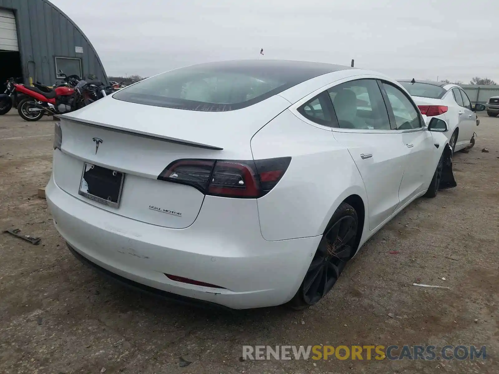 4 Photograph of a damaged car 5YJ3E1EC3LF796529 TESLA MODEL 3 2020