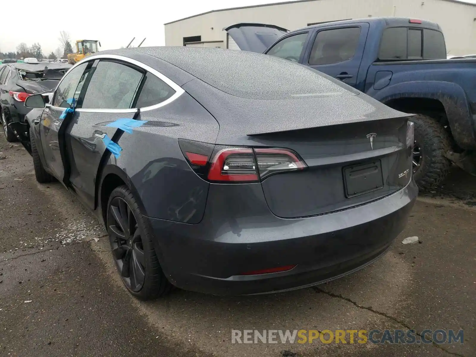 3 Photograph of a damaged car 5YJ3E1EC3LF805357 TESLA MODEL 3 2020