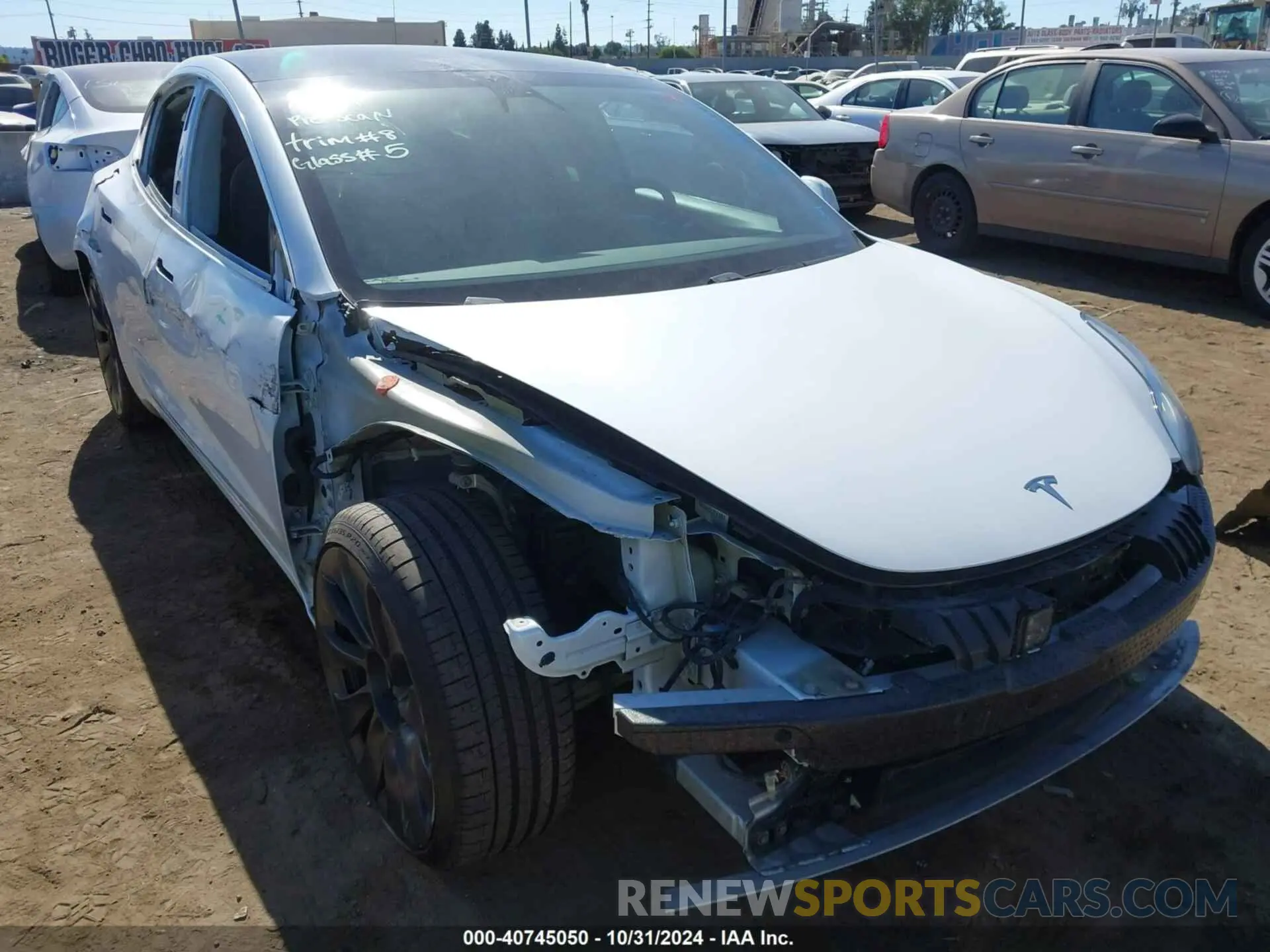 6 Photograph of a damaged car 5YJ3E1EC4LF624140 TESLA MODEL 3 2020