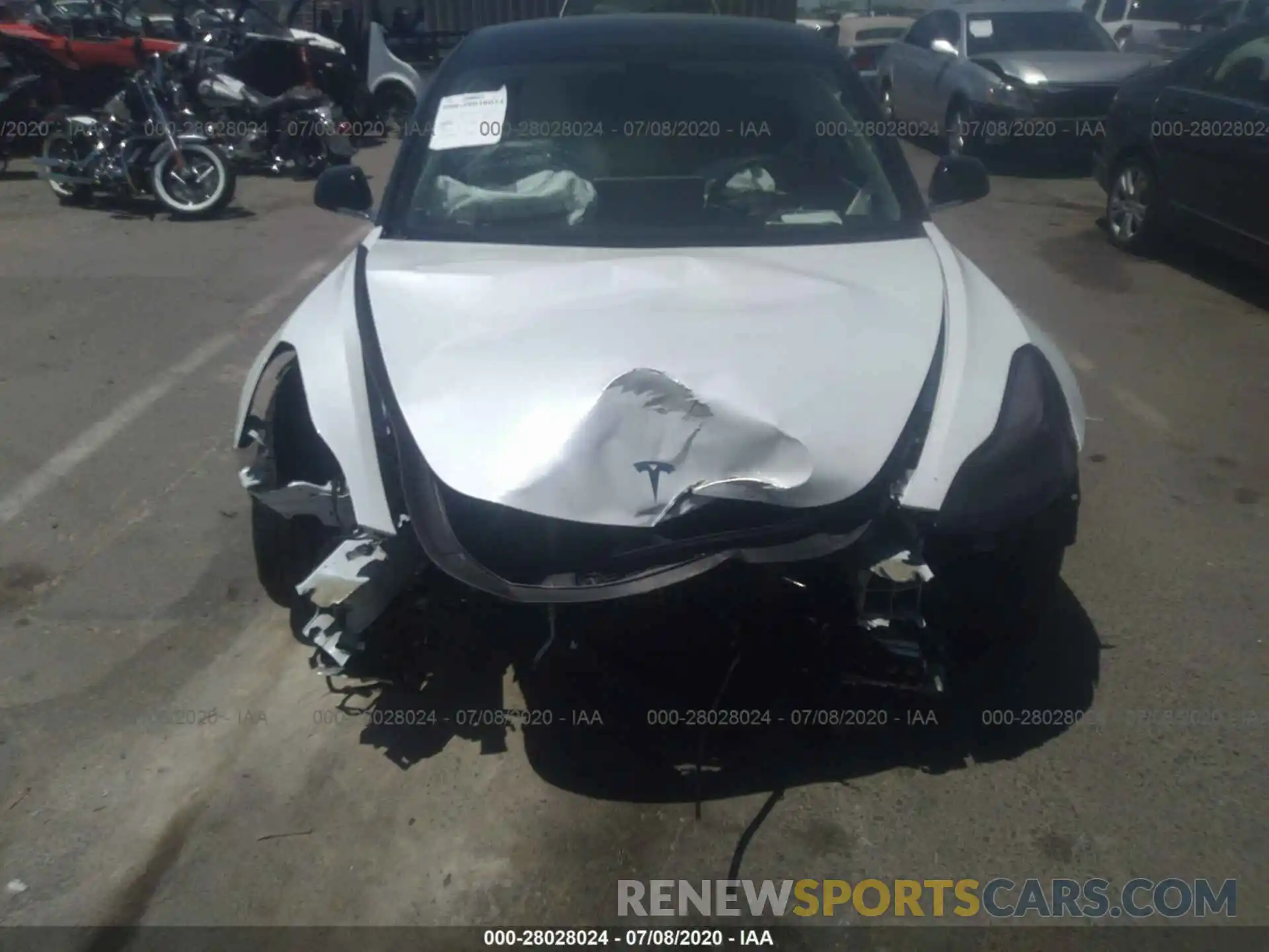 6 Photograph of a damaged car 5YJ3E1EC4LF625045 TESLA MODEL 3 2020