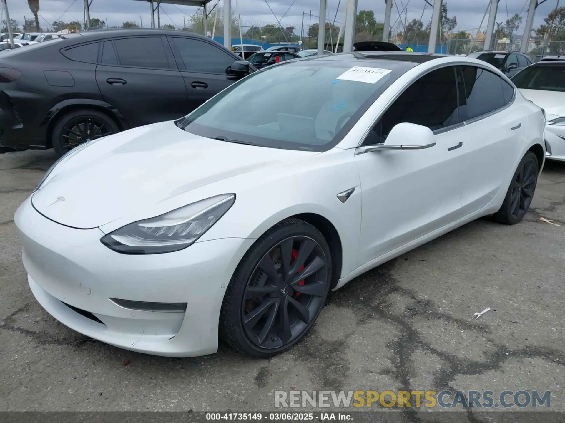 2 Photograph of a damaged car 5YJ3E1EC4LF625109 TESLA MODEL 3 2020