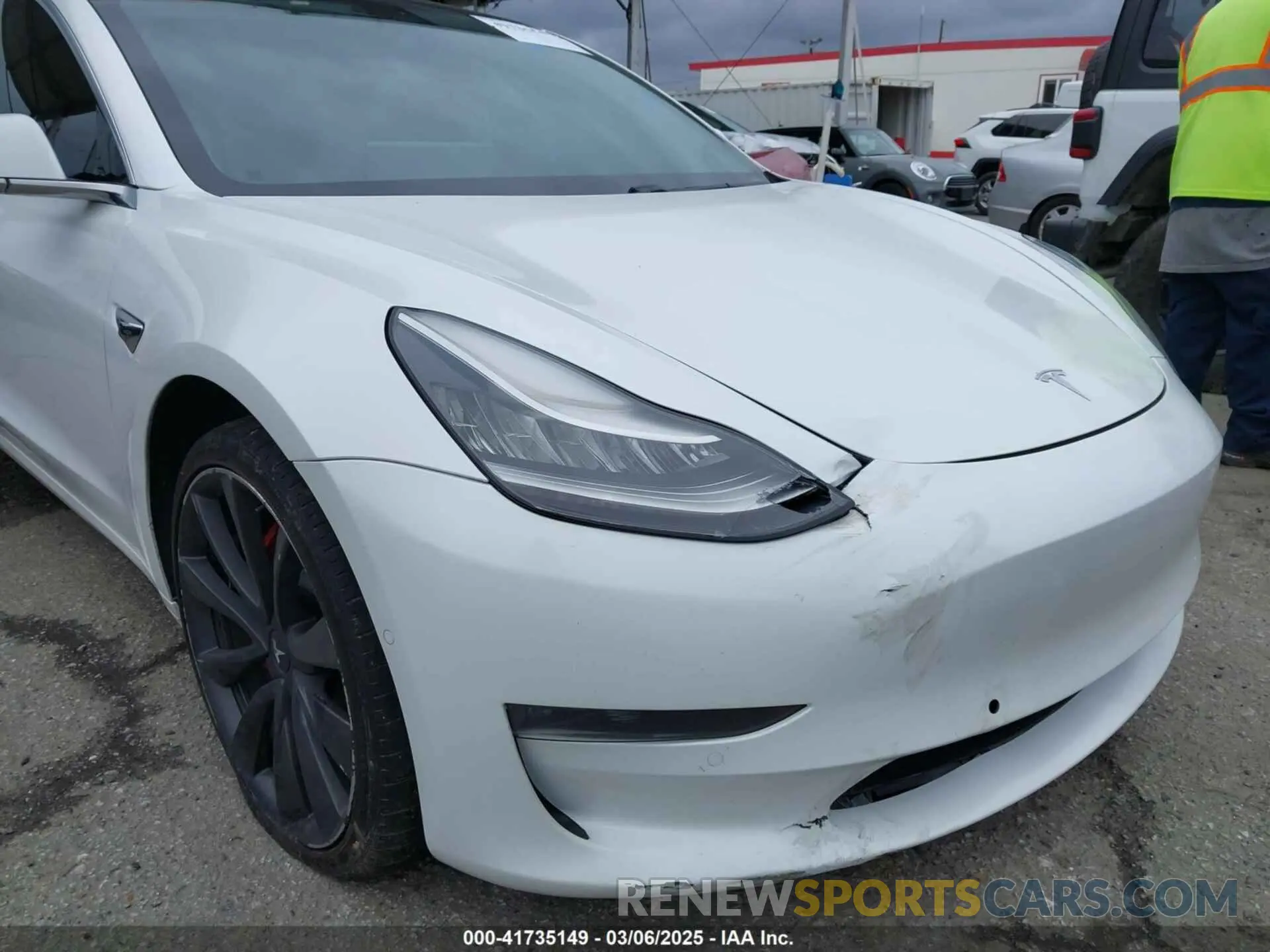 6 Photograph of a damaged car 5YJ3E1EC4LF625109 TESLA MODEL 3 2020