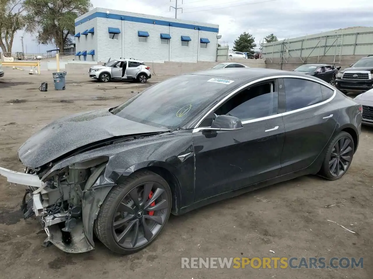 1 Photograph of a damaged car 5YJ3E1EC4LF669224 TESLA MODEL 3 2020