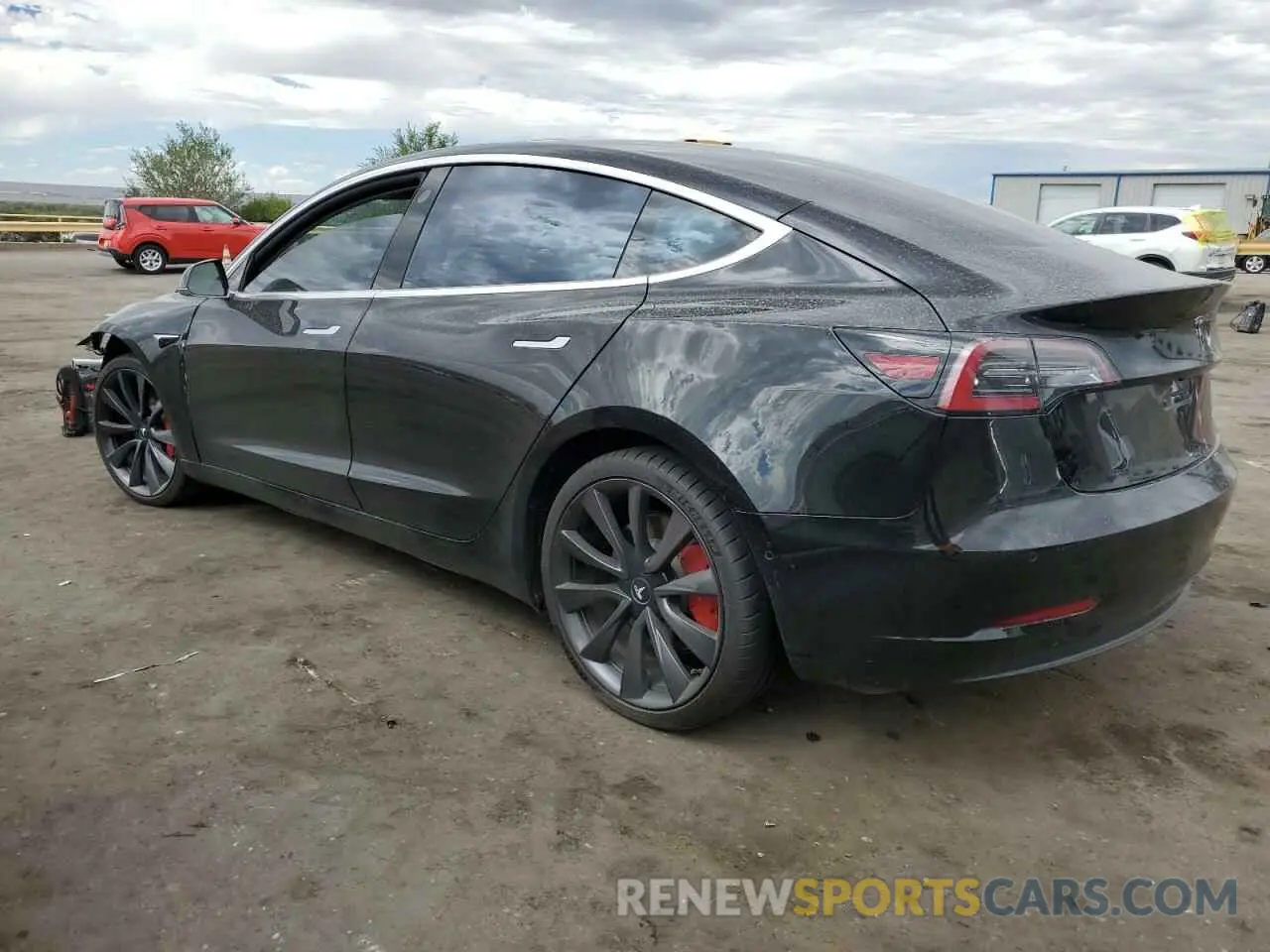 2 Photograph of a damaged car 5YJ3E1EC4LF669224 TESLA MODEL 3 2020