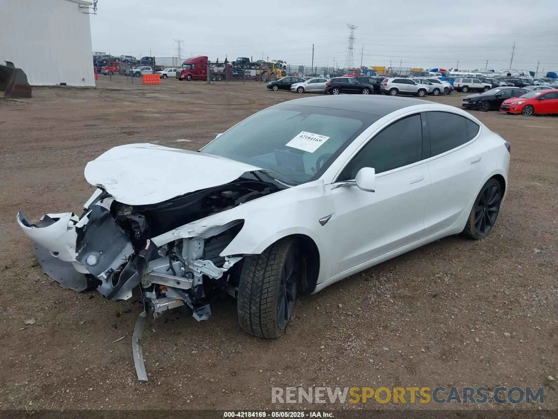 2 Photograph of a damaged car 5YJ3E1EC4LF719149 TESLA MODEL 3 2020