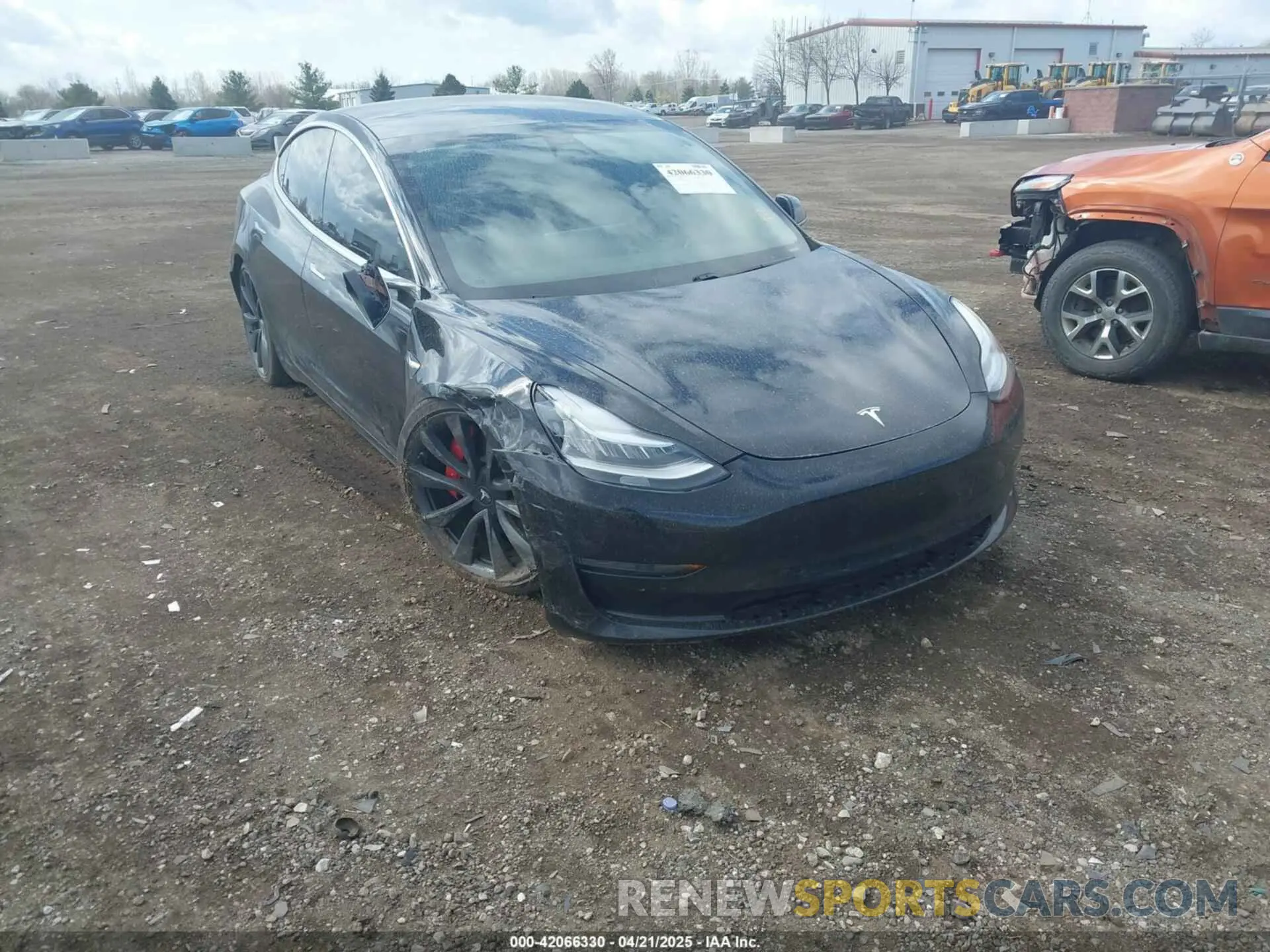 1 Photograph of a damaged car 5YJ3E1EC4LF746853 TESLA MODEL 3 2020