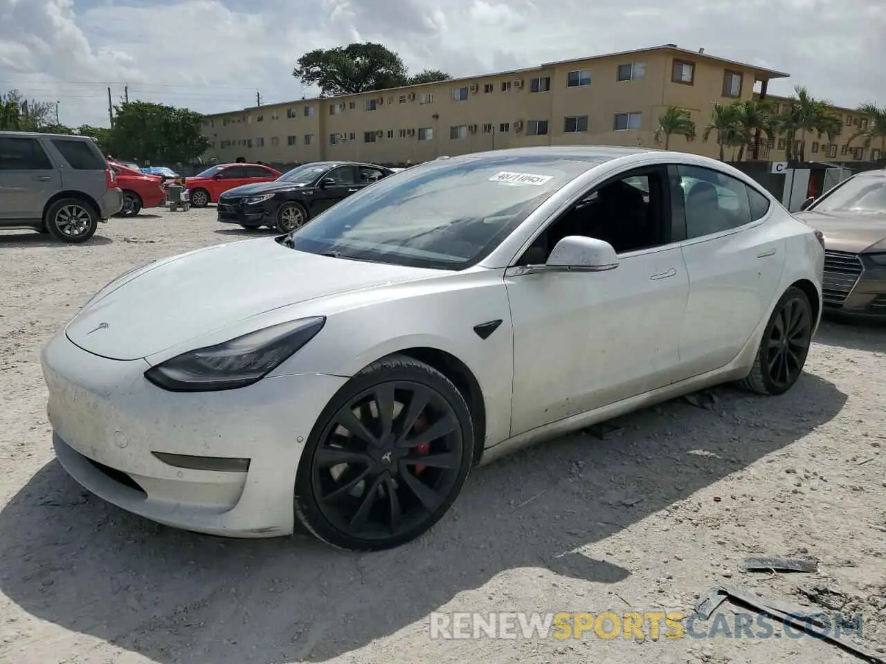 1 Photograph of a damaged car 5YJ3E1EC4LF800149 TESLA MODEL 3 2020