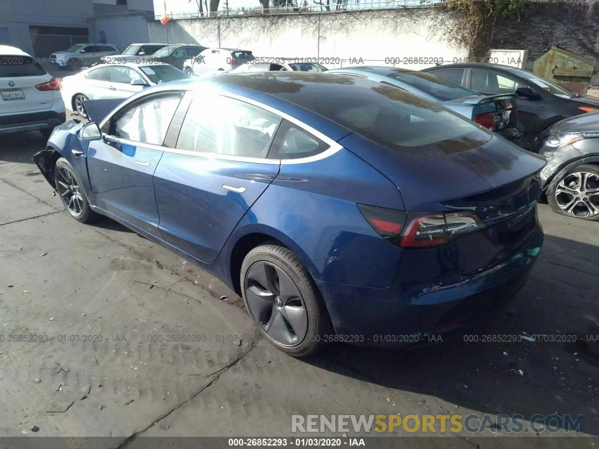 3 Photograph of a damaged car 5YJ3E1EC5LF602230 TESLA MODEL 3 2020