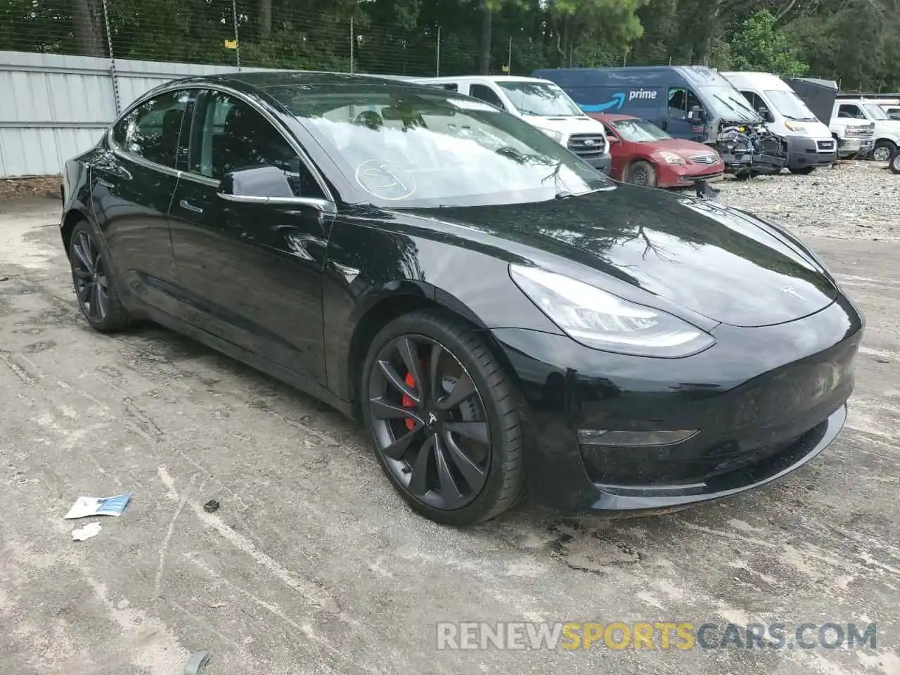 1 Photograph of a damaged car 5YJ3E1EC5LF602809 TESLA MODEL 3 2020