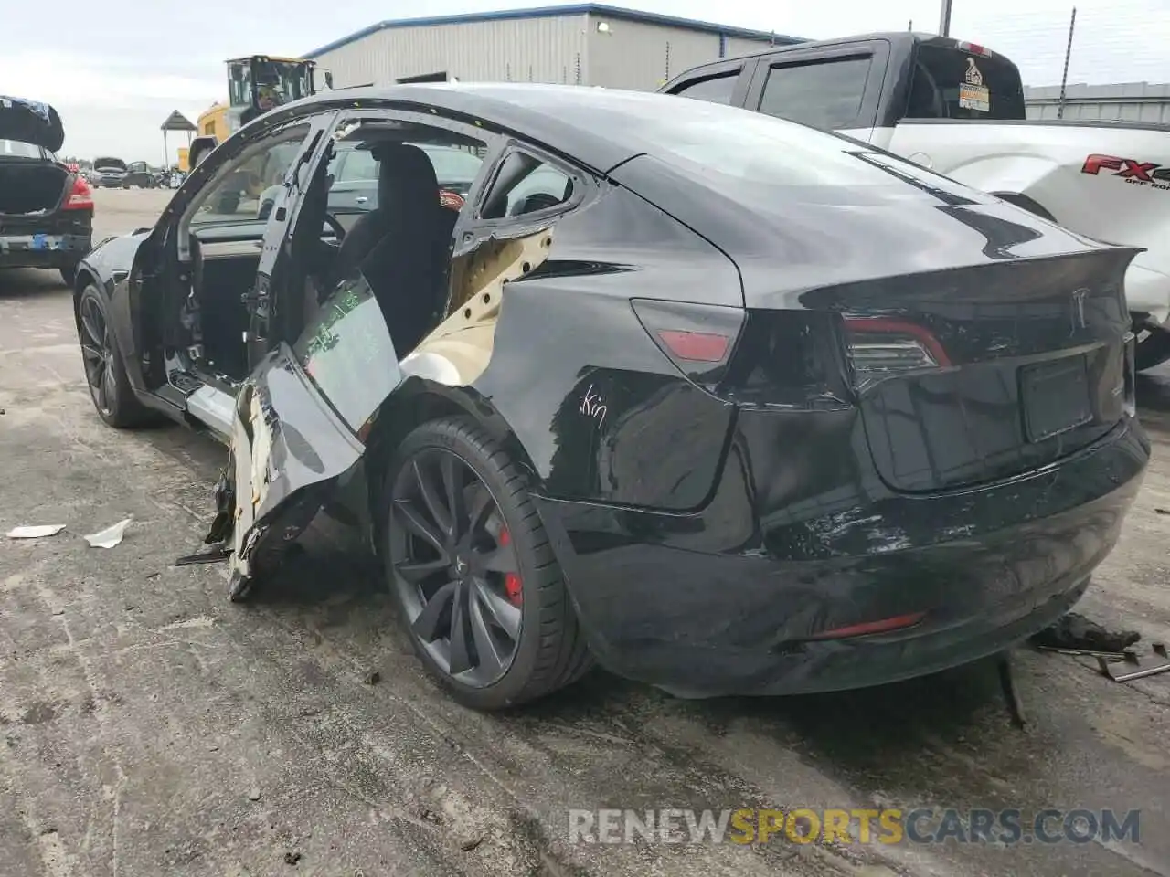 3 Photograph of a damaged car 5YJ3E1EC5LF602809 TESLA MODEL 3 2020