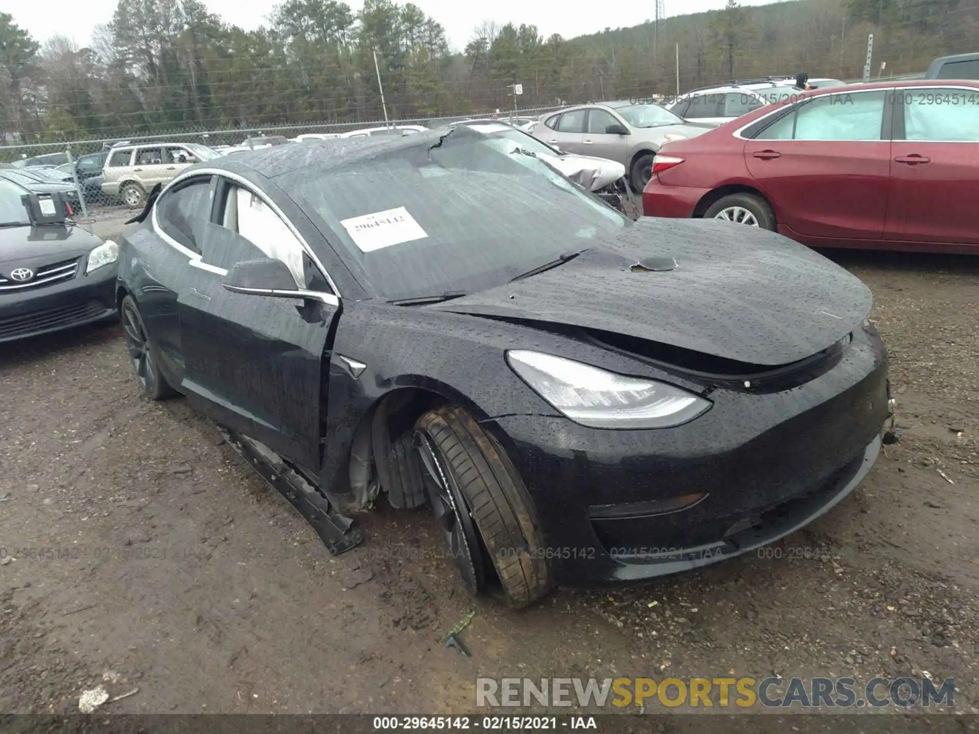 1 Photograph of a damaged car 5YJ3E1EC5LF623529 TESLA MODEL 3 2020