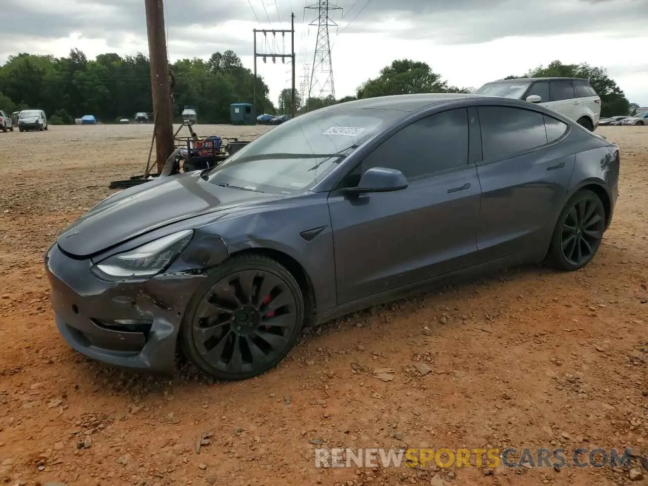 1 Photograph of a damaged car 5YJ3E1EC5LF646941 TESLA MODEL 3 2020