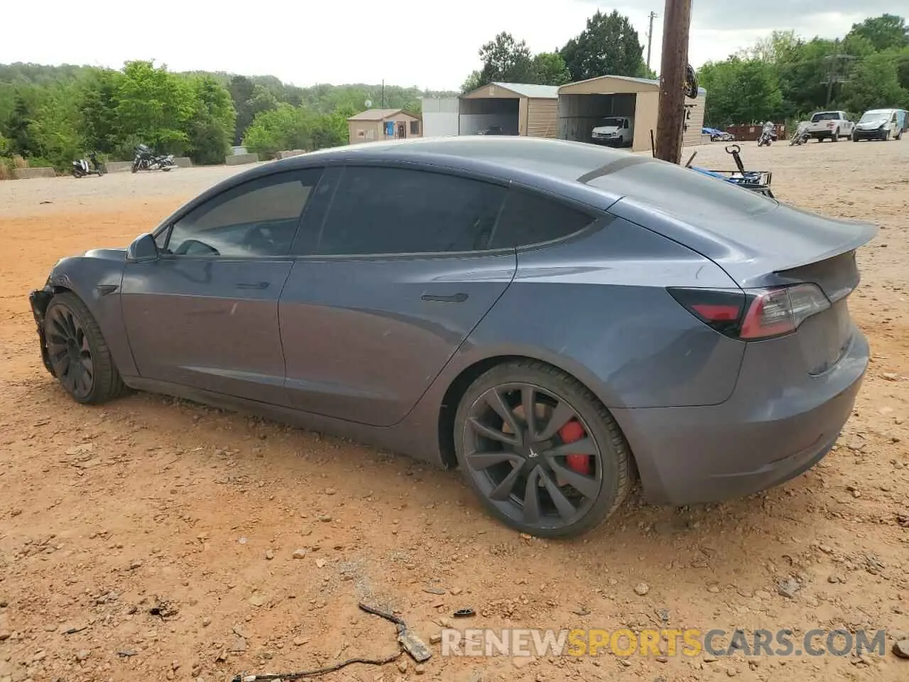 2 Photograph of a damaged car 5YJ3E1EC5LF646941 TESLA MODEL 3 2020