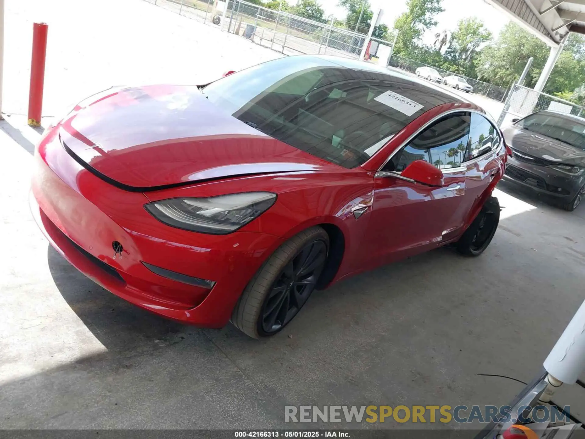 2 Photograph of a damaged car 5YJ3E1EC5LF713649 TESLA MODEL 3 2020