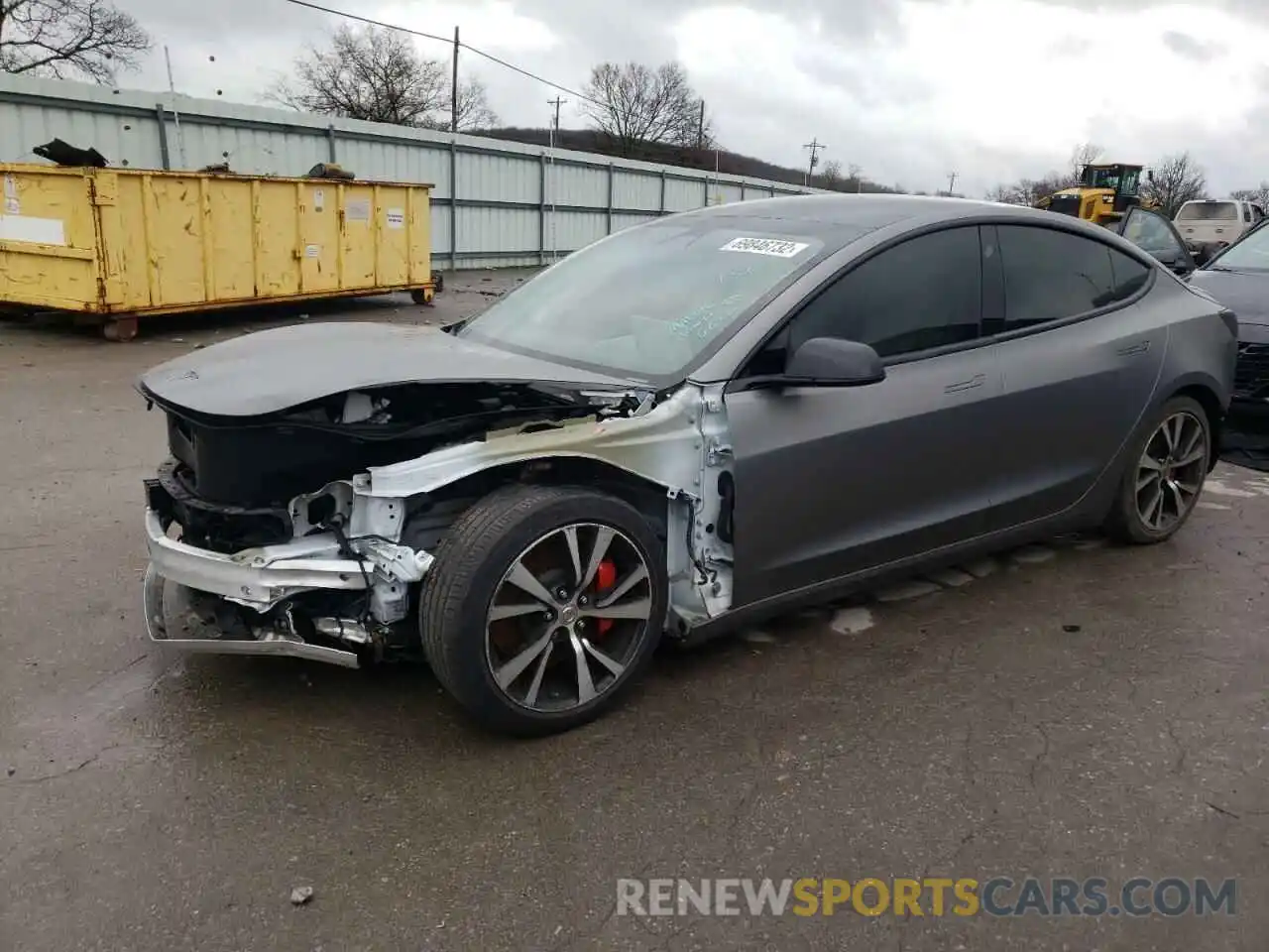 1 Photograph of a damaged car 5YJ3E1EC5LF736428 TESLA MODEL 3 2020