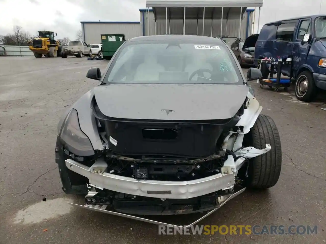 5 Photograph of a damaged car 5YJ3E1EC5LF736428 TESLA MODEL 3 2020