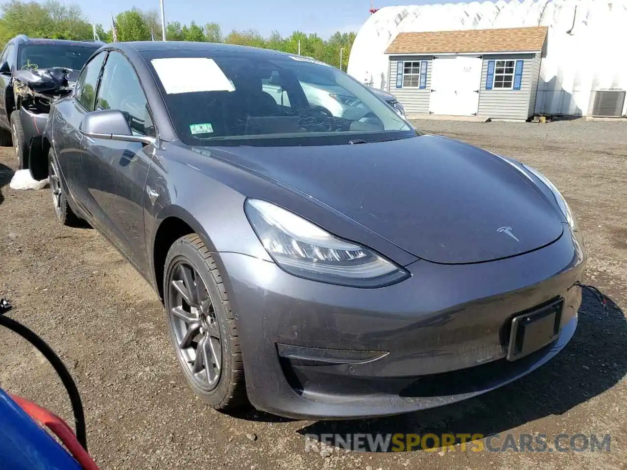 1 Photograph of a damaged car 5YJ3E1EC6LF586314 TESLA MODEL 3 2020