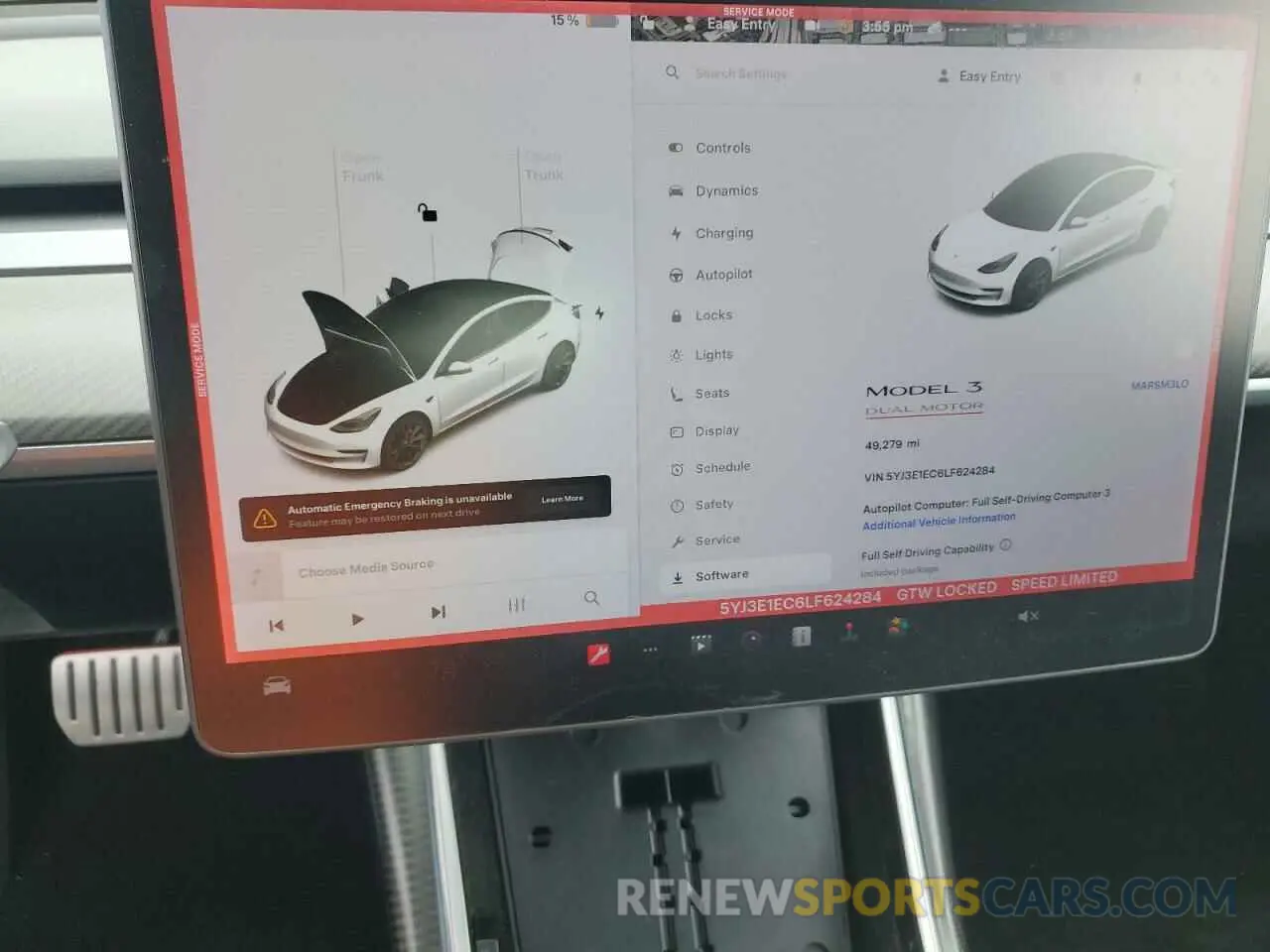 9 Photograph of a damaged car 5YJ3E1EC6LF624284 TESLA MODEL 3 2020