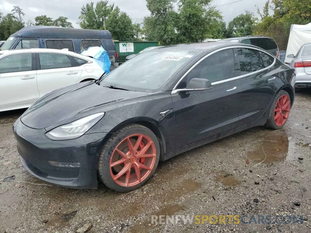 1 Photograph of a damaged car 5YJ3E1EC6LF641683 TESLA MODEL 3 2020