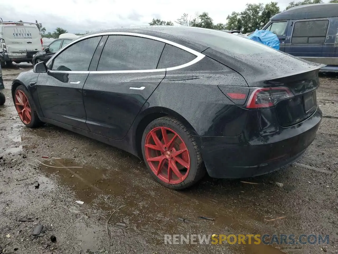 2 Photograph of a damaged car 5YJ3E1EC6LF641683 TESLA MODEL 3 2020