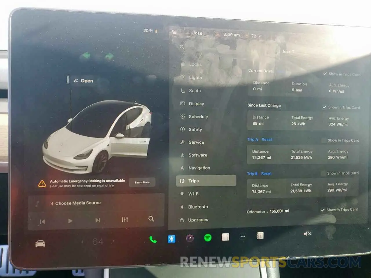 9 Photograph of a damaged car 5YJ3E1EC6LF714177 TESLA MODEL 3 2020