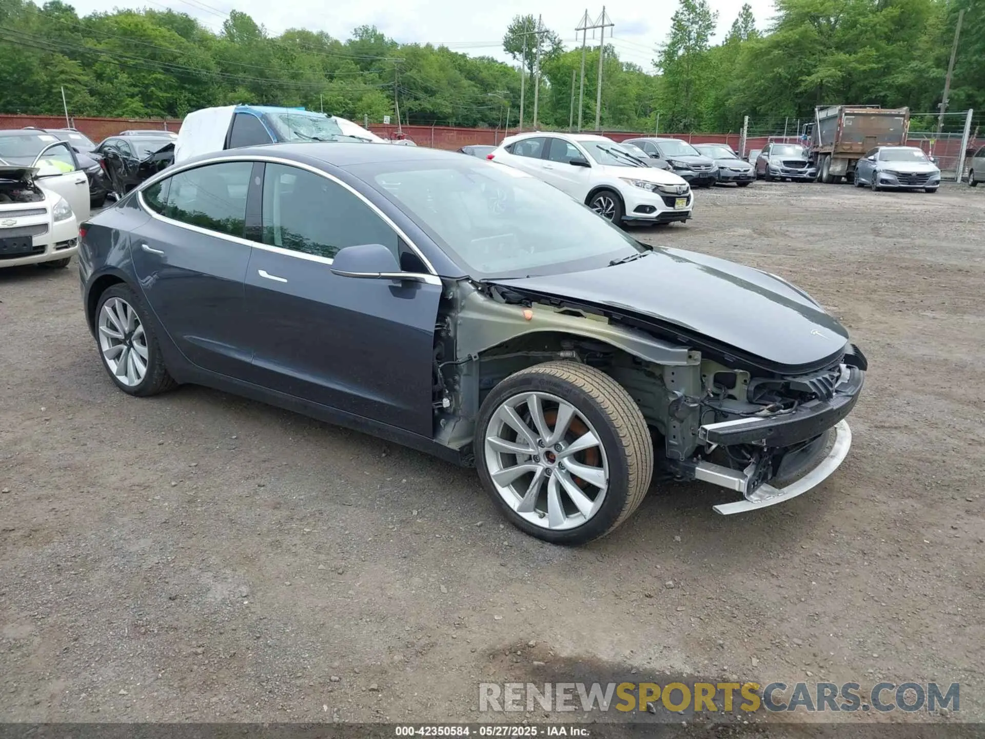 1 Photograph of a damaged car 5YJ3E1EC7LF586659 TESLA MODEL 3 2020