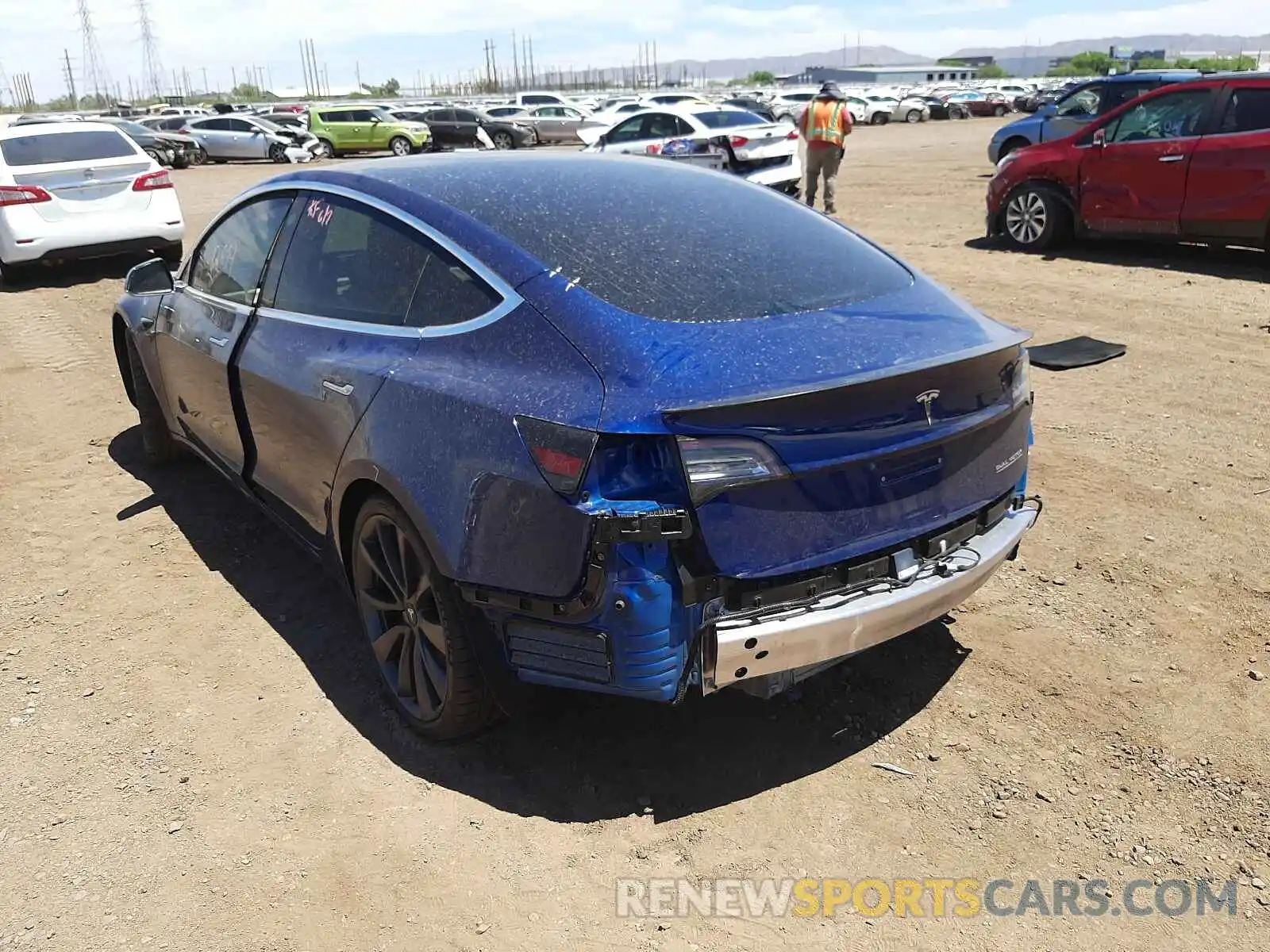 3 Photograph of a damaged car 5YJ3E1EC7LF603184 TESLA MODEL 3 2020