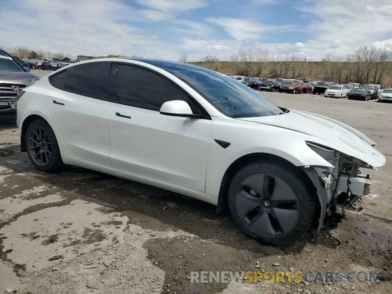 4 Photograph of a damaged car 5YJ3E1EC7LF627355 TESLA MODEL 3 2020