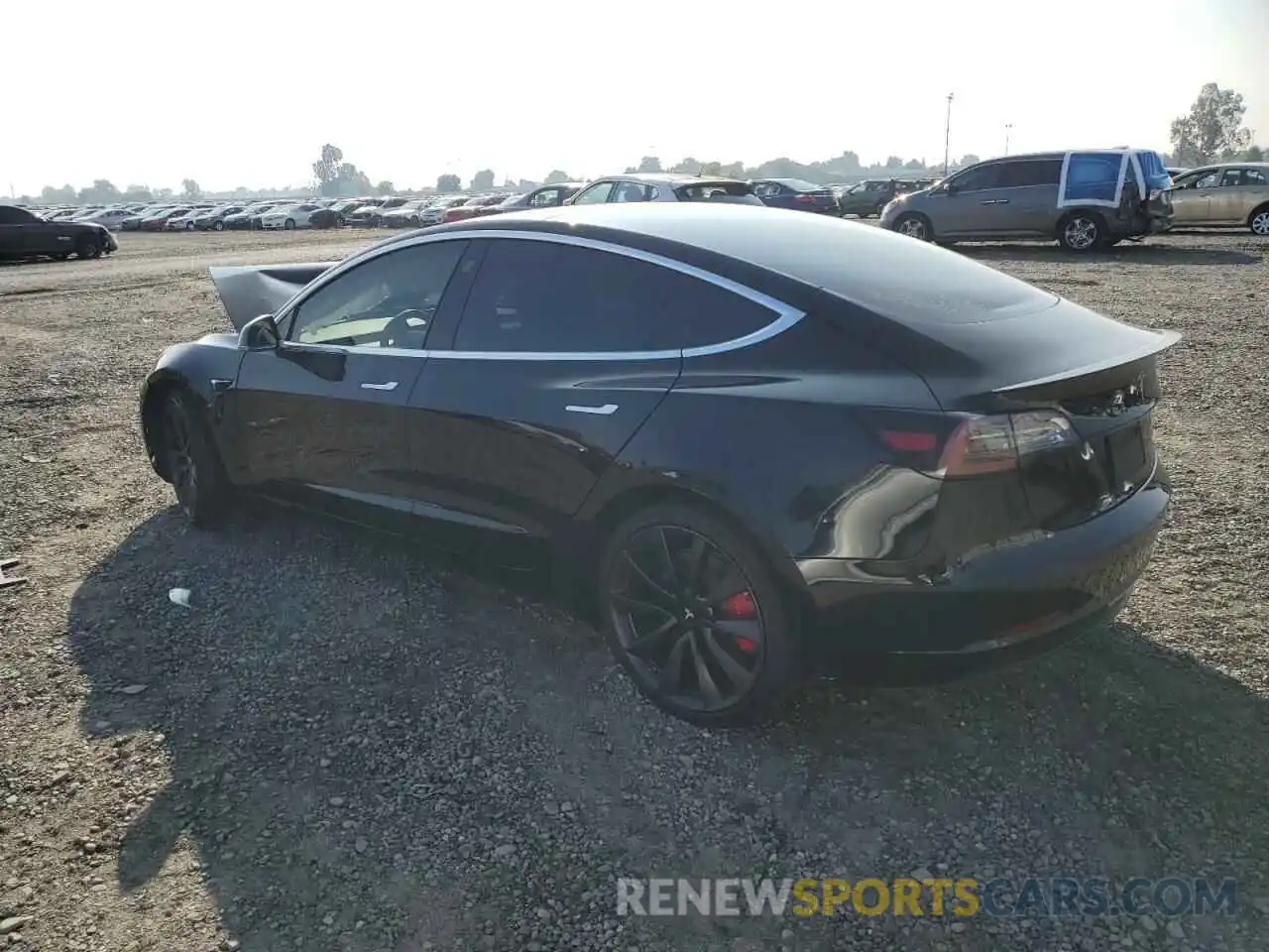 2 Photograph of a damaged car 5YJ3E1EC7LF640719 TESLA MODEL 3 2020