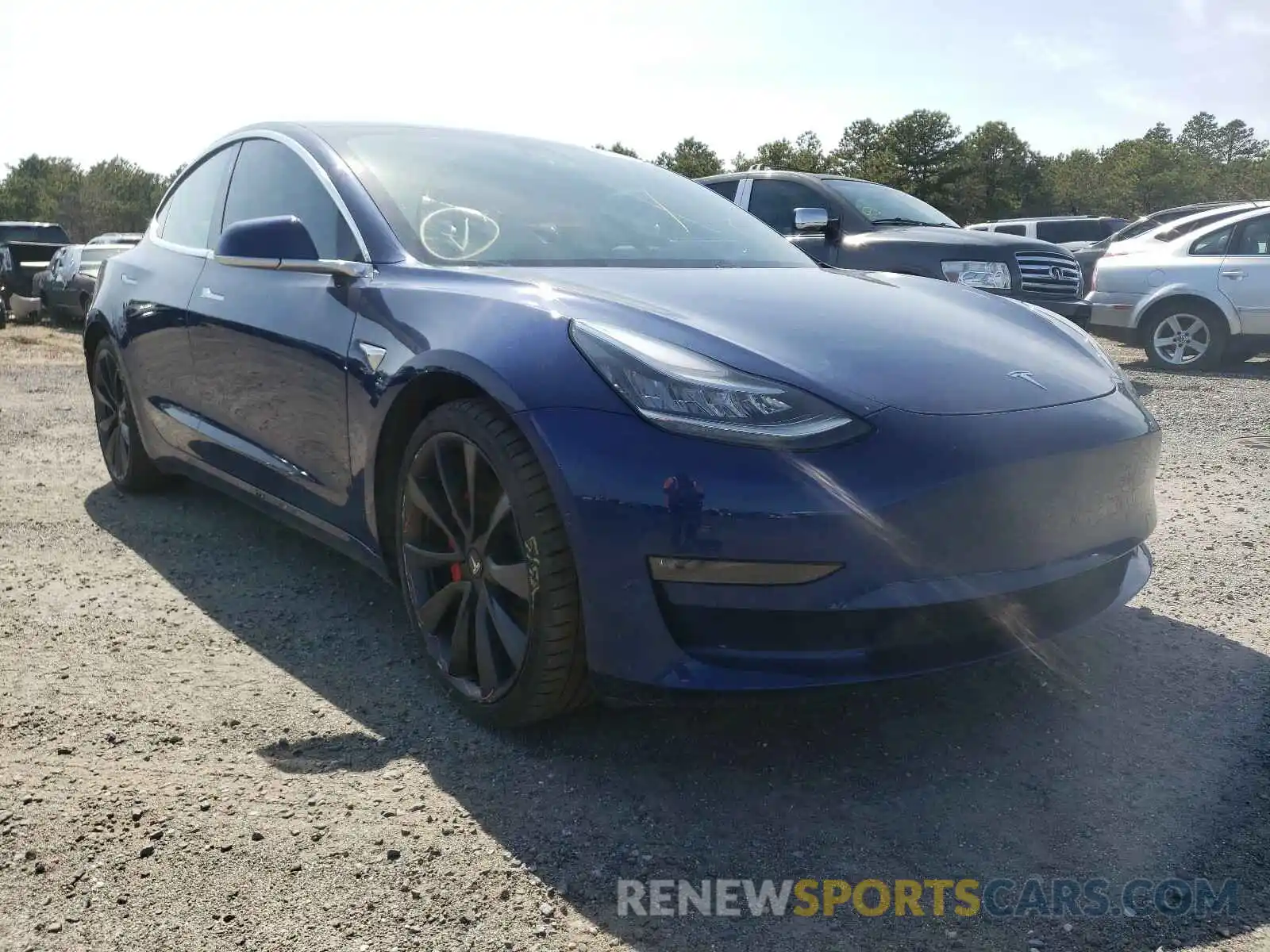 1 Photograph of a damaged car 5YJ3E1EC7LF669654 TESLA MODEL 3 2020