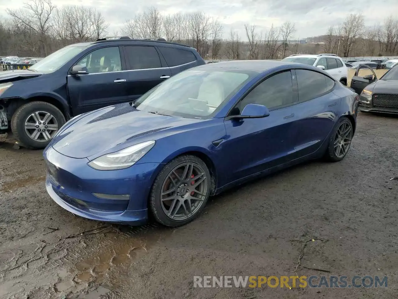 1 Photograph of a damaged car 5YJ3E1EC7LF669668 TESLA MODEL 3 2020